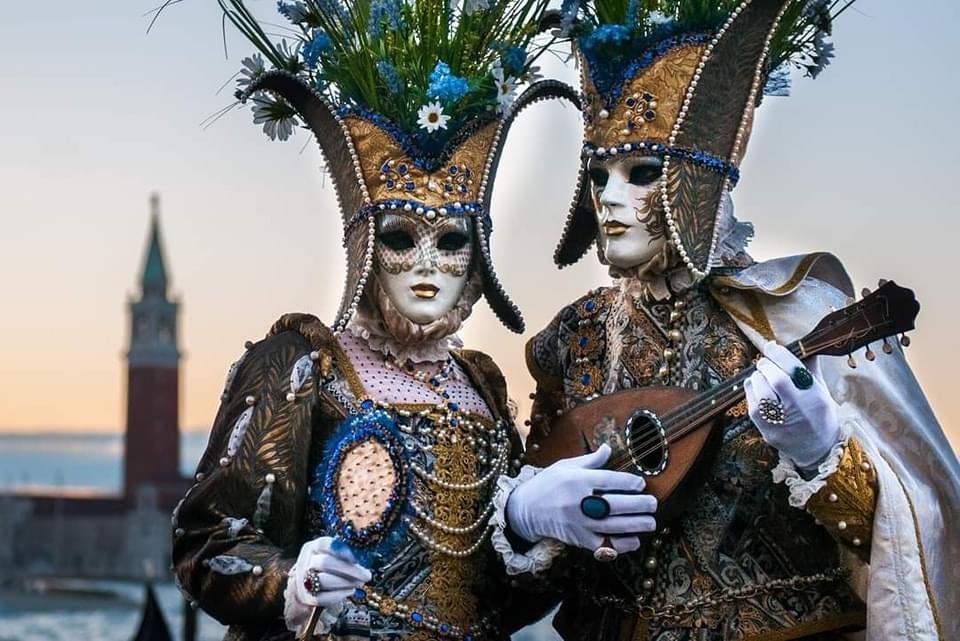 Carnival in Venice 2024 by the waterfront